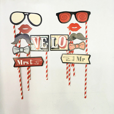 15-30 tk Naljakas pulmapaber fotokabiini rekvisiidid DIY vuntsid huuled prillid maskid fotokabiini meeskonna pruudi sünnipäevapeo kaunistus