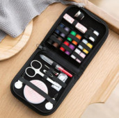 1 komplekts, pārnēsājams mājsaimniecības šūšanas komplekts, kaste DIY, izšūšana, roku darbs, rīks, adatas, diegu šķēru komplekts, mājas piederumi, ceļojumu piederumi