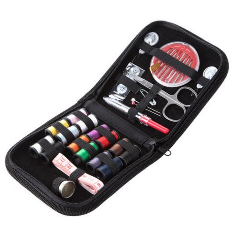 1 komplekts, pārnēsājams mājsaimniecības šūšanas komplekts, kaste DIY, izšūšana, roku darbs, rīks, adatas, diegu šķēru komplekts, mājas piederumi, ceļojumu piederumi