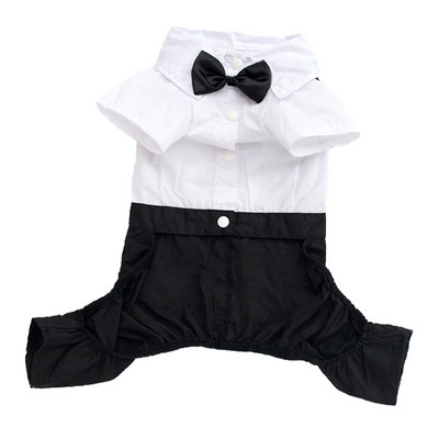 Ρούχα για σκύλους Gentleman Επίσημο μπλουζάκι νυφικό για κουτάβι για μικρά σκυλιά Παπιγιόν στολή για κατοικίδια Γαλλικά μπουλντόγκ Chihuahua Κοστούμια για πάρτι
