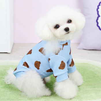 Ρούχα για σκύλους κατοικίδιων ζώων Μπλουζάκια κεφαλής αρκούδας για ρούχα για σκύλους Μικρή χαριτωμένη λεπτή άνοιξη, κοριτσάκι μόδας για αγόρια, Chihuahua, προϊόντα για κατοικίδια 2023