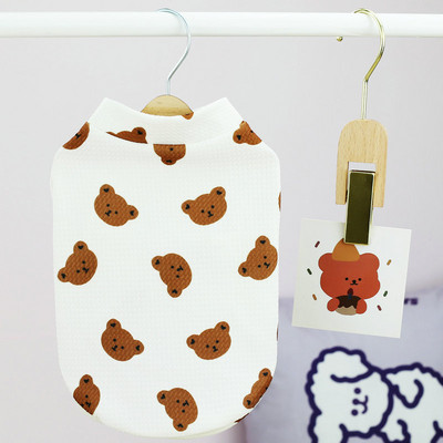 Kisállat Kutya Ruhák Medve Fej Ingek Kutya Ruházat Macska Kicsi Aranyos Vékony Tavaszi Nyári Divat Fiú Lány Chihuahua Kisállat termékek 2023