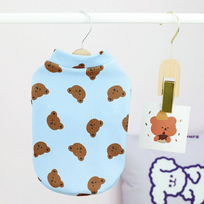 Kisállat Kutya Ruhák Medve Fej Ingek Kutya Ruházat Macska Kicsi Aranyos Vékony Tavaszi Nyári Divat Fiú Lány Chihuahua Kisállat termékek 2023