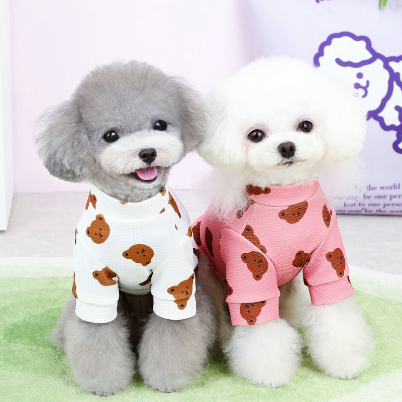Kisállat Kutya Ruhák Medve Fej Ingek Kutya Ruházat Macska Kicsi Aranyos Vékony Tavaszi Nyári Divat Fiú Lány Chihuahua Kisállat termékek 2023