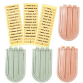 Chzimade 4PCS Органайзер за игли за плетене Пластмасова кутия за съхранение на дълга игла Кука за плетене на една кука Шевни инструменти Кутия за съхранение на аксесоари