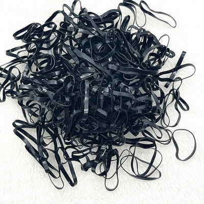 200 gab. - 1000 gab. Krāsains gumijas gredzens vienreizējās lietošanas elastīgās matu lentes zirgastes turētājs Gumijas lentes Scrunchies Bērnu matu aksesuāri