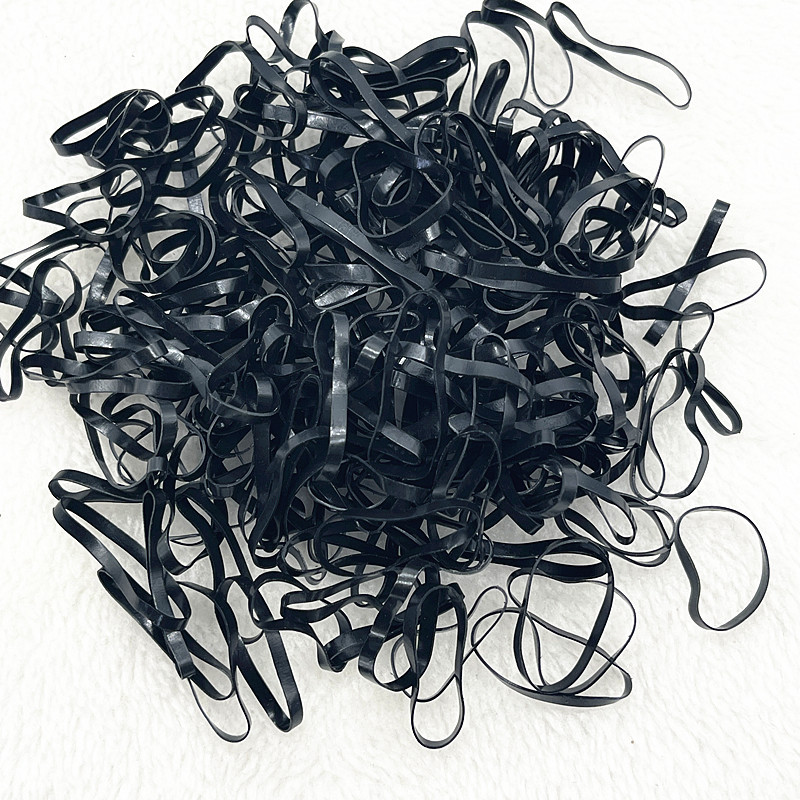 200 gab. - 1000 gab. Krāsains gumijas gredzens vienreizējās lietošanas elastīgās matu lentes zirgastes turētājs Gumijas lentes Scrunchies Bērnu matu aksesuāri