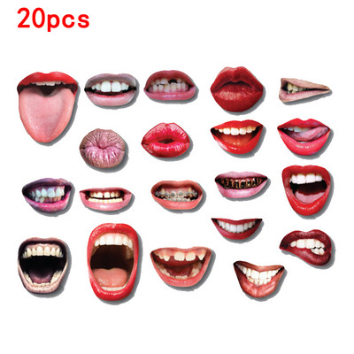 Ballīšu rekvizīti Foto kabīnes aksesuāri Smieklīgi lūpas Ūsas Pipe Photo Booth Rekvizīti Fotozvanu komplekti Dzimšanas dienas kāzu ballītes dekorēšana