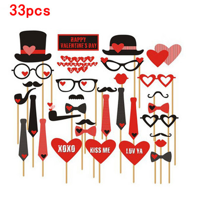 Ballīšu rekvizīti Foto kabīnes aksesuāri Smieklīgi lūpas Ūsas Pipe Photo Booth Rekvizīti Fotozvanu komplekti Dzimšanas dienas kāzu ballītes dekorēšana