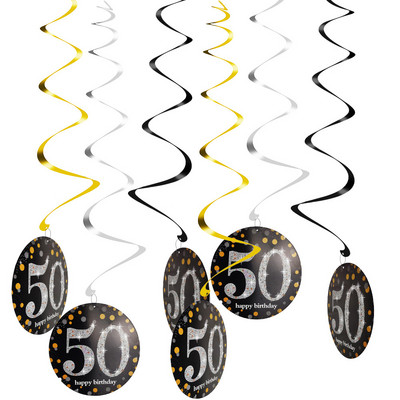 Chicinlife 1set Daudz laimes 30. 40. 50. 50. 60. dzimšanas dienā Foto kabīnes rekvizīti Pieaugušo dzimšanas dienas svinību fotokabīnes rekvizīti dzimšanas dienas dekorēšana