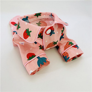 Drukāt Suņu apģērbi Suņu krekls Pidžama maziem un vidējiem suņiem Franču buldogu kucēnu Tkrekli Naktskrekli Šnaucers mājdzīvnieku peldmētelis pidžamas