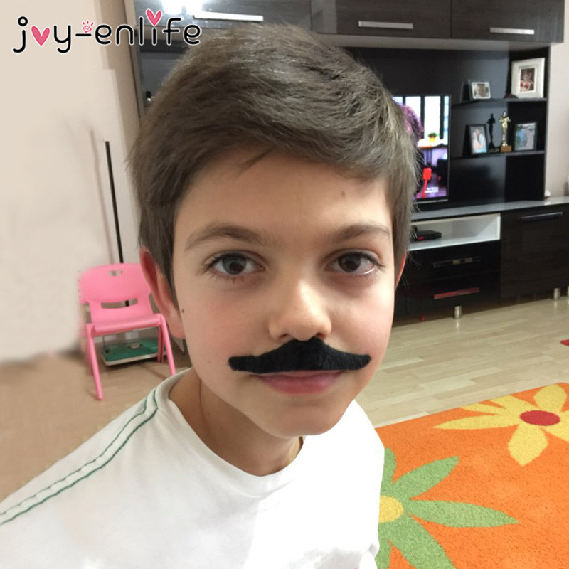 JOY-ENLIFE 12gb Smieklīgs kostīms Pirātu ballītes ūsas Cosplay Viltus ūsas Viltus bārda bērniem Pieaugušo Helovīna ballītes dekorēšana