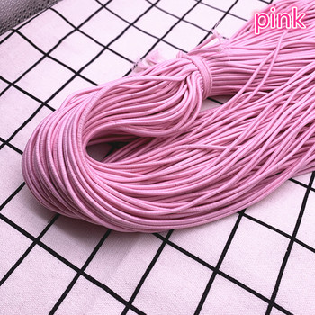 Нов 5 ярда 2 мм 2,5 мм висока еластична кръгла еластична лента Еластичен шнур за изработка на бижута Направи си сам аксесоари