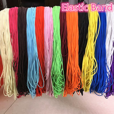 Snur elastic nou, rotund, elastic, înalt de 5 metri, 2 mm, 2,5 mm, bandă de cauciuc pentru fabricarea de bijuterii, accesorii DIY