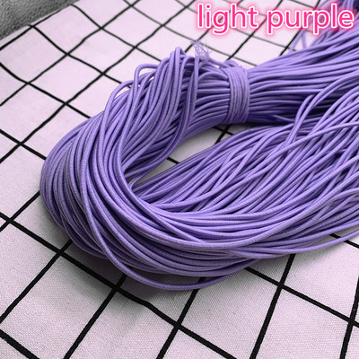 Jauna 5 jardi 2 mm 2,5 mm augsta elastīga apaļa elastīga gumijas joslas elastīga aukla rotaslietu izgatavošanai un aksesuāri