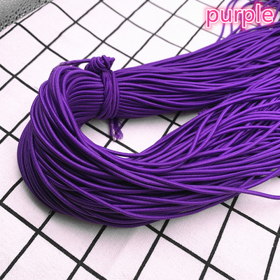 Jauna 5 jardi 2 mm 2,5 mm augsta elastīga apaļa elastīga gumijas joslas elastīga aukla rotaslietu izgatavošanai un aksesuāri