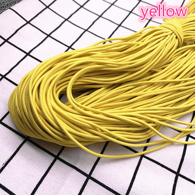 Jauna 5 jardi 2 mm 2,5 mm augsta elastīga apaļa elastīga gumijas joslas elastīga aukla rotaslietu izgatavošanai un aksesuāri