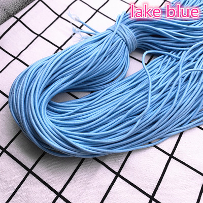 Jauna 5 jardi 2 mm 2,5 mm augsta elastīga apaļa elastīga gumijas joslas elastīga aukla rotaslietu izgatavošanai un aksesuāri