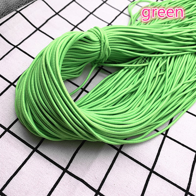 Jauna 5 jardi 2 mm 2,5 mm augsta elastīga apaļa elastīga gumijas joslas elastīga aukla rotaslietu izgatavošanai un aksesuāri