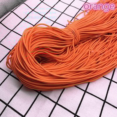 Jauna 5 jardi 2 mm 2,5 mm augsta elastīga apaļa elastīga gumijas joslas elastīga aukla rotaslietu izgatavošanai un aksesuāri