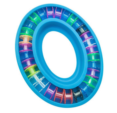 Ritės laikiklis siuvimo įrankiai Plastikinė ritės laikymo dėžutė Guminis žiedas siuvimo adatos Taurės rankdarbiams nešiojami