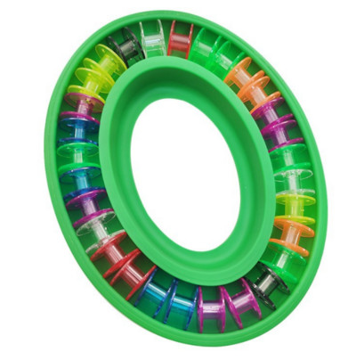 Ritės laikiklis siuvimo įrankiai Plastikinė ritės laikymo dėžutė Guminis žiedas siuvimo adatos Taurės rankdarbiams nešiojami