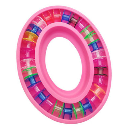 Ritės laikiklis siuvimo įrankiai Plastikinė ritės laikymo dėžutė Guminis žiedas siuvimo adatos Taurės rankdarbiams nešiojami