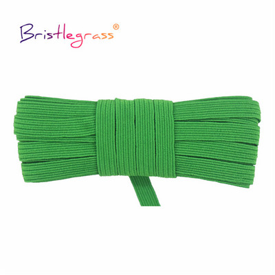 BRISTLEGRASS 2 5 10 Yard 1/4" 6 mm plokščias liesas elastinis laidas latekso guminė juosta, elastinga styginė, veido dangtelis, suknelės su ausies kilpa siuvimo apdaila