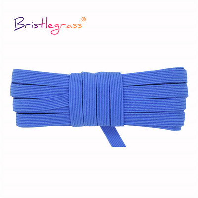 BRISTLEGRASS 2 5 10 Yard 1/4" 6 mm plokščias liesas elastinis laidas latekso guminė juosta, elastinga styginė, veido dangtelis, suknelės su ausies kilpa siuvimo apdaila