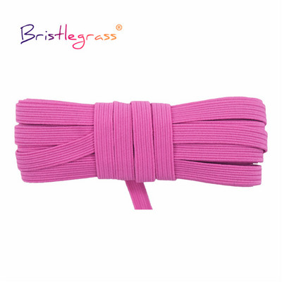 BRISTLEGRASS 2 5 10 Yard 1/4" 6 mm plokščias liesas elastinis laidas latekso guminė juosta, elastinga styginė, veido dangtelis, suknelės su ausies kilpa siuvimo apdaila