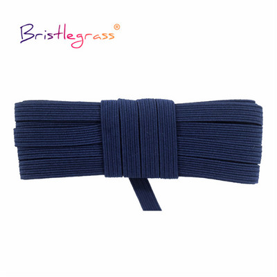 BRISTLEGRASS 2 5 10 Yard 1/4" 6 mm plokščias liesas elastinis laidas latekso guminė juosta, elastinga styginė, veido dangtelis, suknelės su ausies kilpa siuvimo apdaila