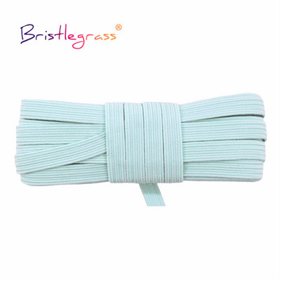 BRISTLEGRASS 2 5 10 Yard 1/4" 6 mm plokščias liesas elastinis laidas latekso guminė juosta, elastinga styginė, veido dangtelis, suknelės su ausies kilpa siuvimo apdaila