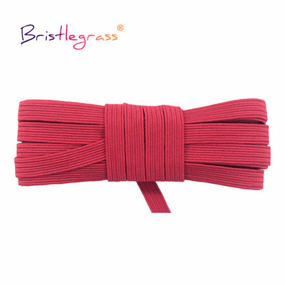 BRISTLEGRASS 2 5 10 Yard 1/4" 6 mm plokščias liesas elastinis laidas latekso guminė juosta, elastinga styginė, veido dangtelis, suknelės su ausies kilpa siuvimo apdaila