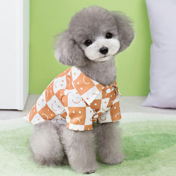 Καρό πουκάμισο Ρούχα για σκύλους Μόδα Κοστούμια Σκυλιά Ρούχα Γάτα Kawaii Κορεάτικο στυλ Άνοιξη Καλοκαίρι Λεπτά προϊόντα για κατοικίδια Teddy Yorkshire