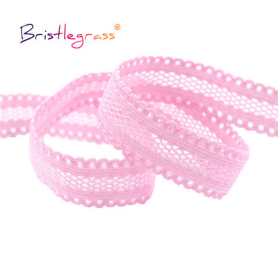BRISTLEGRASS 2 5 10 Yard 5/8" 15 mm "Picot Loop" tinklelis, dekoratyvinis nėrinių apdaila elastinga elastanas juosta plaukų kaklaraištis apatinis trikotažas, siuvimas
