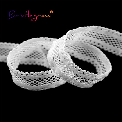 BRISTLEGRASS 2 5 10 Yard 5/8" 15 mm "Picot Loop" tinklelis, dekoratyvinis nėrinių apdaila elastinga elastanas juosta plaukų kaklaraištis apatinis trikotažas, siuvimas