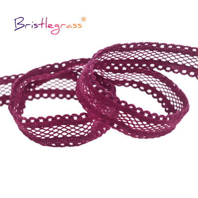 BRISTLEGRASS 2 5 10 Yard 5/8" 15 mm "Picot Loop" tinklelis, dekoratyvinis nėrinių apdaila elastinga elastanas juosta plaukų kaklaraištis apatinis trikotažas, siuvimas