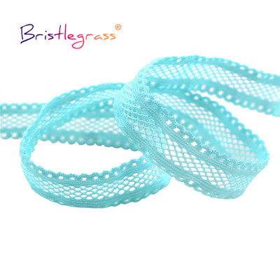 BRISTLEGRASS 2 5 10 Yard 5/8" 15 mm "Picot Loop" tinklelis, dekoratyvinis nėrinių apdaila elastinga elastanas juosta plaukų kaklaraištis apatinis trikotažas, siuvimas
