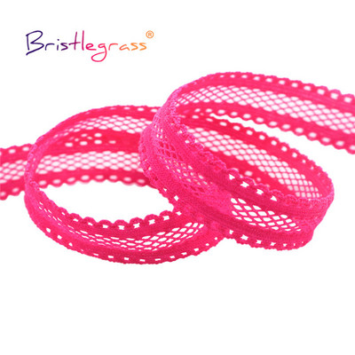 BRISTLEGRASS 2 5 10 Yard 5/8" 15 mm "Picot Loop" tinklelis, dekoratyvinis nėrinių apdaila elastinga elastanas juosta plaukų kaklaraištis apatinis trikotažas, siuvimas
