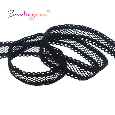 BRISTLEGRASS 2 5 10 Yard 5/8" 15 mm "Picot Loop" tinklelis, dekoratyvinis nėrinių apdaila elastinga elastanas juosta plaukų kaklaraištis apatinis trikotažas, siuvimas