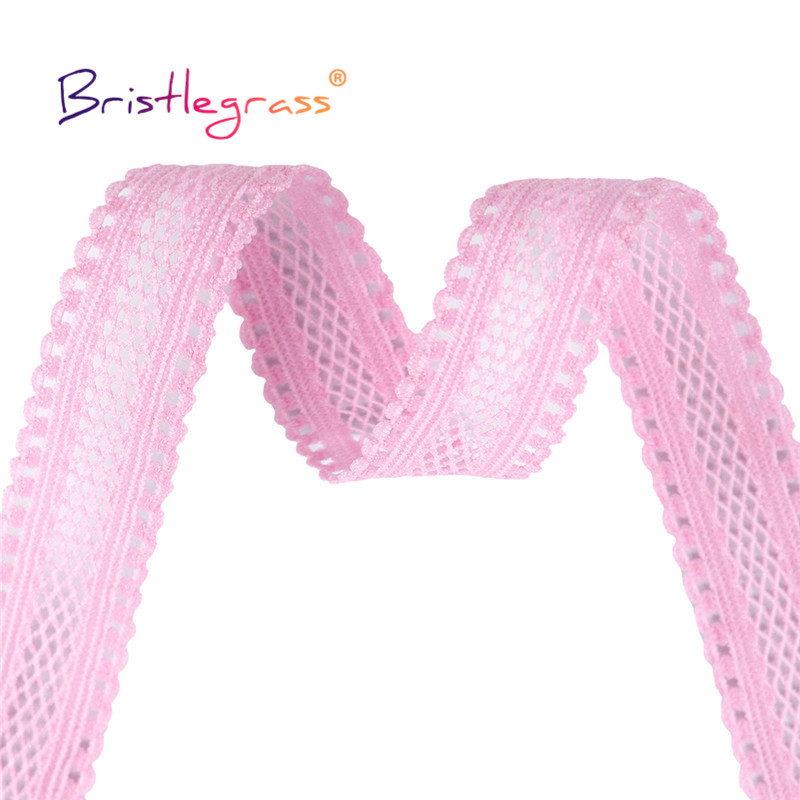BRISTLEGRASS 2 5 10 Yard 5/8" 15 mm "Picot Loop" tinklelis, dekoratyvinis nėrinių apdaila elastinga elastanas juosta plaukų kaklaraištis apatinis trikotažas, siuvimas
