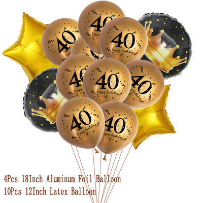 1Σετ 18 30 40 50 60 χρονών από χαρτί Χειροποίητα εξαρτήματα φωτογραφίας γενεθλίων για ενήλικες Χρόνια πολλά άρθρα διακόσμησης για πάρτι