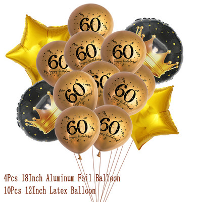 1Σετ 18 30 40 50 60 χρονών από χαρτί Χειροποίητα εξαρτήματα φωτογραφίας γενεθλίων για ενήλικες Χρόνια πολλά άρθρα διακόσμησης για πάρτι