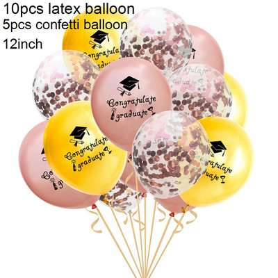 1Gb Melnā zelta izlaiduma rāmis Izlaiduma ballītes kabīnes rekvizīti Izlaiduma foto dekori DIY foto rekvizīti Izlaiduma ballītes piederumi