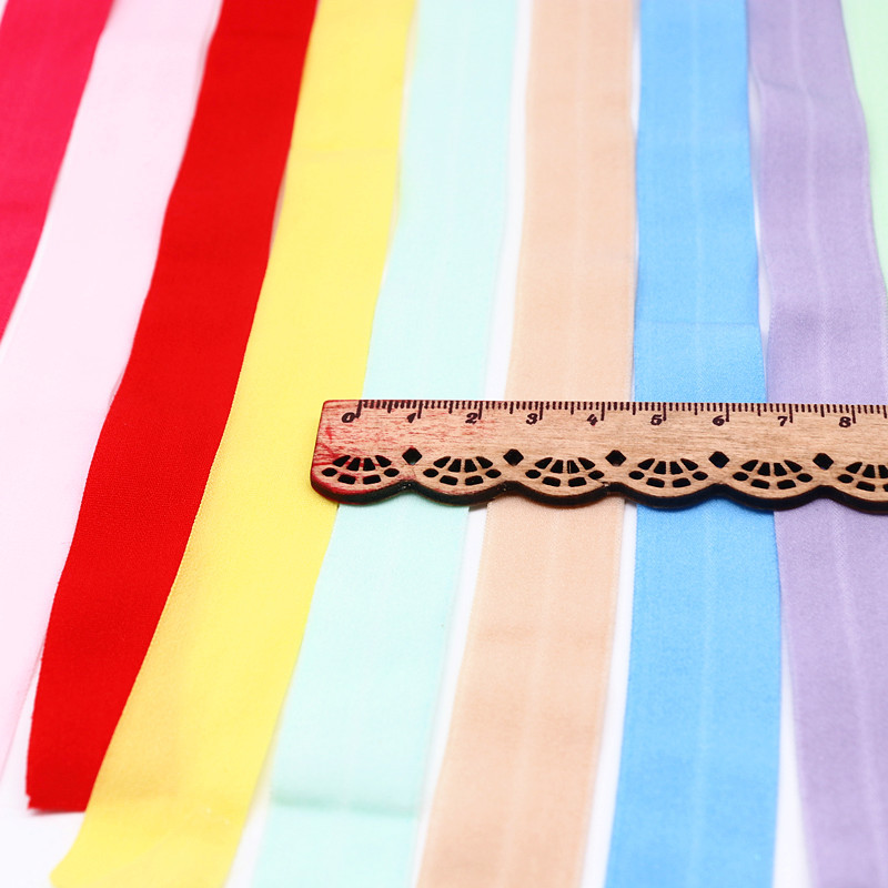 5m színes szegély gumiszalag nagy rugalmasság duplán hajtogatott gumiszalag otthoni csipke dekoráció varró öv ruházati kiegészítők 2cm