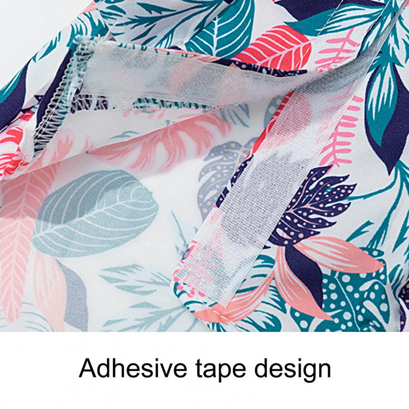 Stilīga lapu apdruka Vasaras mājdzīvnieku divkājains krekls kucēns suns apģērbs Mājdzīvnieka T-krekls Mazgājams Viss atbilst