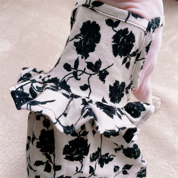 Καλοκαιρινό φόρεμα για γάτα Sphynx Δαντέλα Floral βαμβακερή φούστα για γατάκια Άτριχα ρούχα για γάτες Μαλακό λεπτό υλικό Φούστα Devon Rex για κατοικίδια