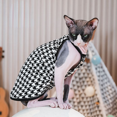 Jauki sfinksu kaķu apģērbi vasarā elpojoši kokvilnas Devonas veste kaķēns Samll suns Ropa Para Gatos mājdzīvnieku kaķēnu apģērbs kaķiem kucēnam