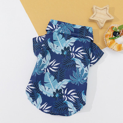 Havaju stila suņu T-krekli Pludmales vasaras mājdzīvnieku suņu apģērbi maziem suņiem Veste Elpojošs kucēnu mājdzīvnieku krekls Čivavas Jorkas kostīms