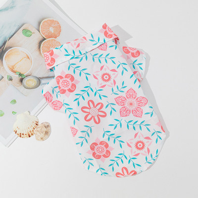 Havaju stila suņu T-krekli Pludmales vasaras mājdzīvnieku suņu apģērbi maziem suņiem Veste Elpojošs kucēnu mājdzīvnieku krekls Čivavas Jorkas kostīms